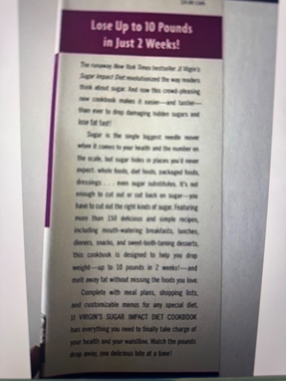 Sugar Impact Diet Cookbook - Picture 2 of 5